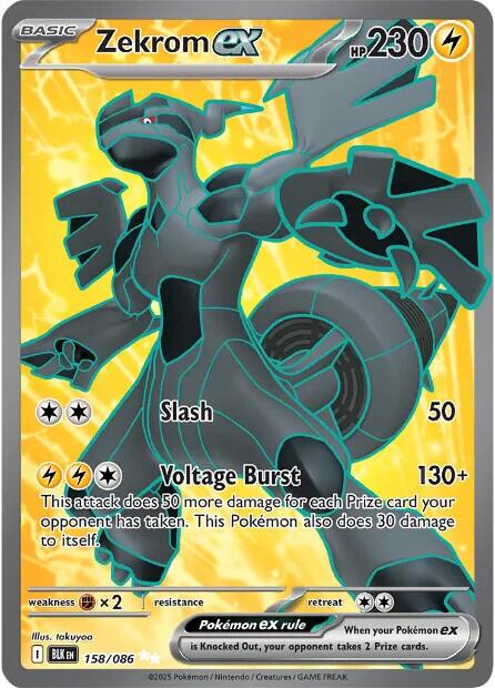 Zekrom ex [Full Art Ultra Rare] #158/086 - Black Bolt