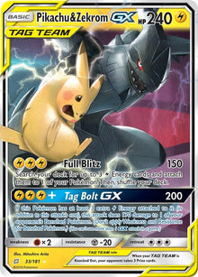 Pikachu & Zekrom GX [Ultra Rare] #33/181 - Team Up