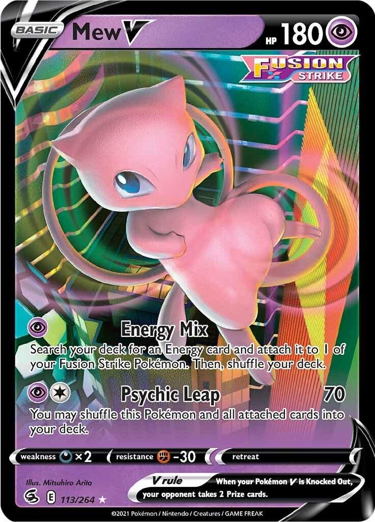 Mew V [Ultra Rare] #113/264 - Fusion Strike
