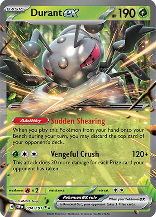 Durant ex [Double Rare] #004/191 - Surging Sparks