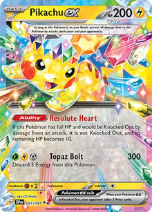 Pikachu ex [Double Rare] #057/191 - Surging Sparks