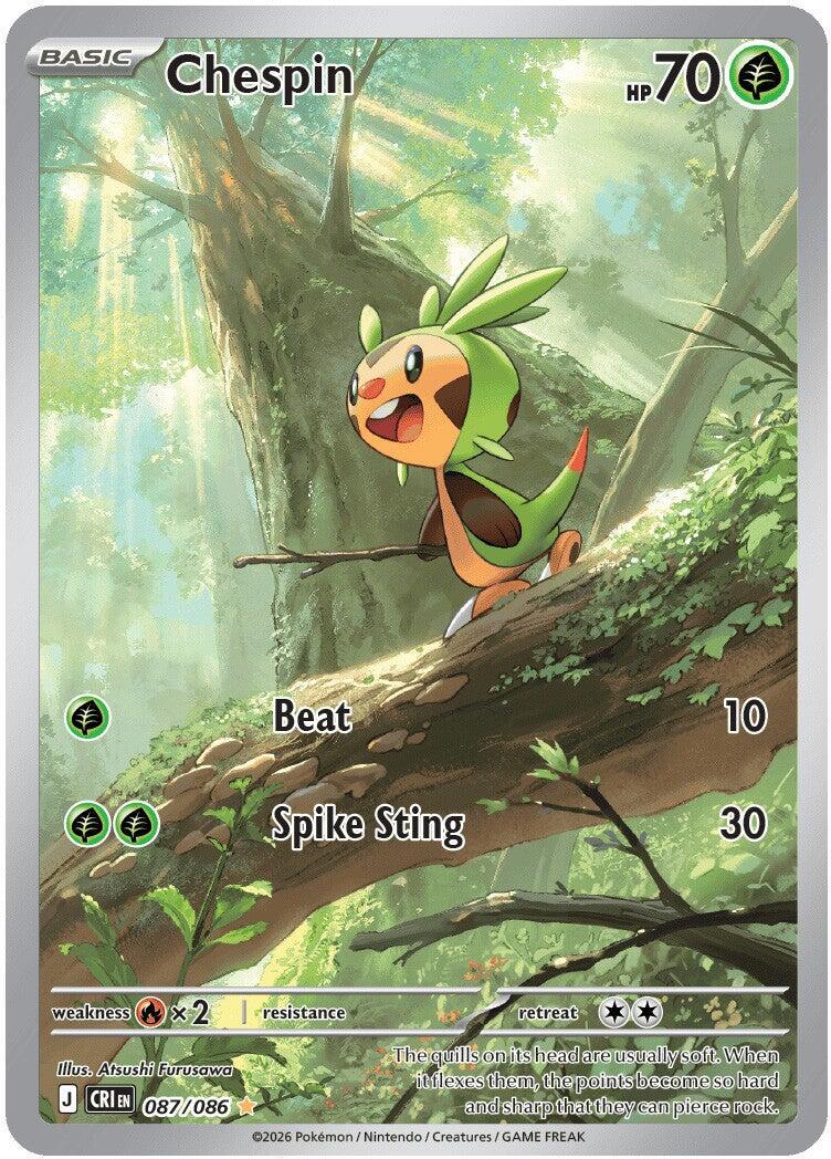 Chespin [Illustration Rare] #087/086 - Chaos Rising