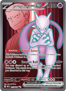 Team Rocket's Mewtwo ex [Full Art Ultra Rare] #213/182 - Destined Rivals