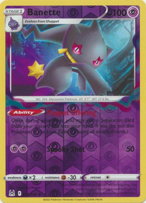 Banette [Reverse Holo] #073/196 - Lost Origin