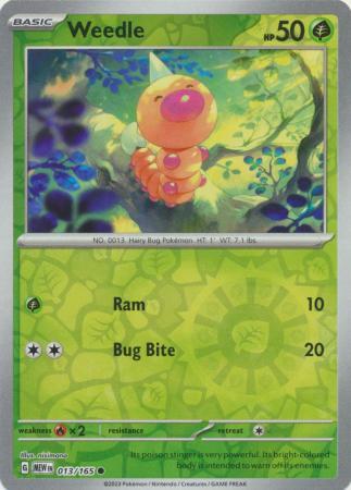 Weedle [Reverse Holo] #013/165 - Pokemon 151