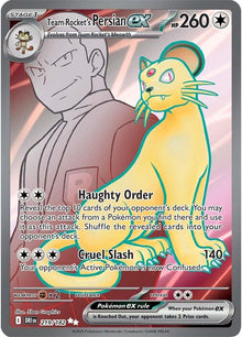 Team Rocket's Persian ex [Full Art Ultra Rare]  #219/182 - Destined Rivals