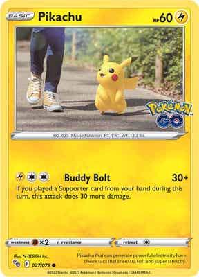 Pikachu [Common] #027/078 - Pokemon Go
