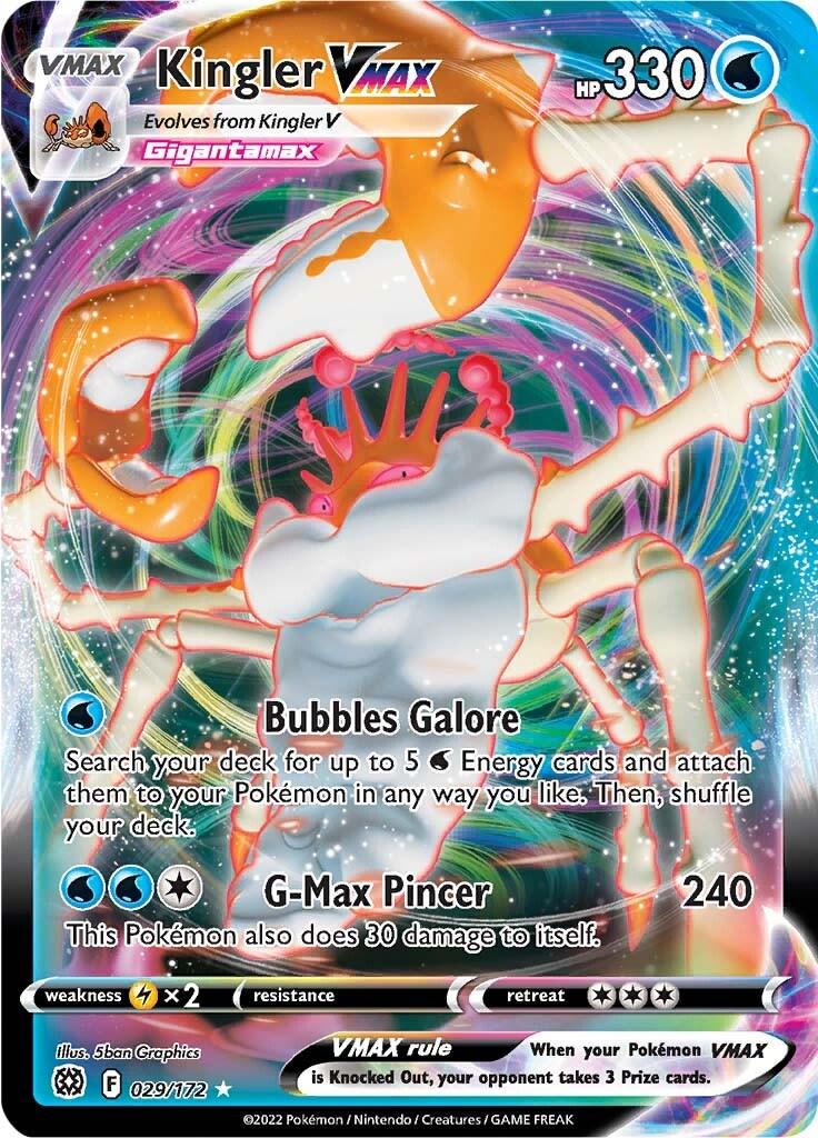 Kingler VMAX [Full Art Ultra Rare] #029/172 - Brilliant Stars