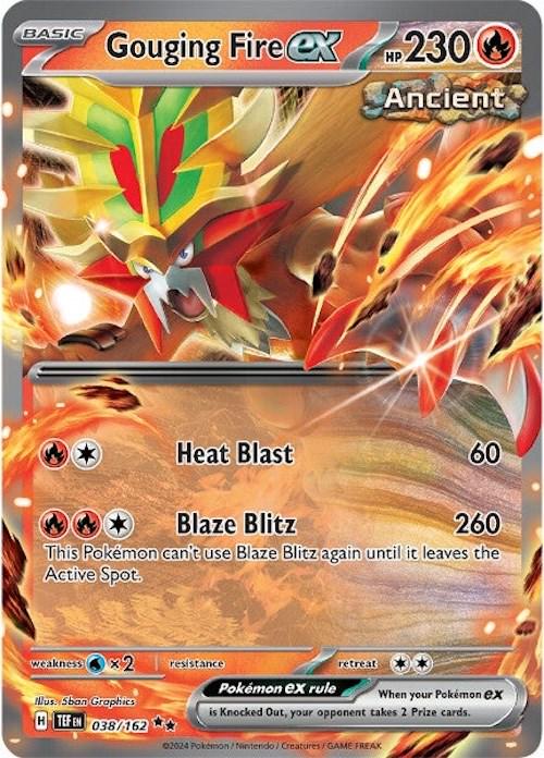 Gouging Fire ex [Double Rare] #038/162 - Temporal Forces