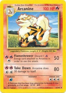Arcanine [Base Set] #23/102 - Unlimited