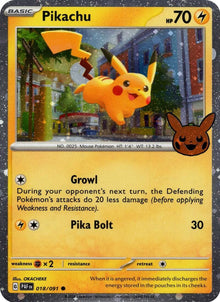 Pikachu [Holo Rare] #018/091 - Trick or Trade