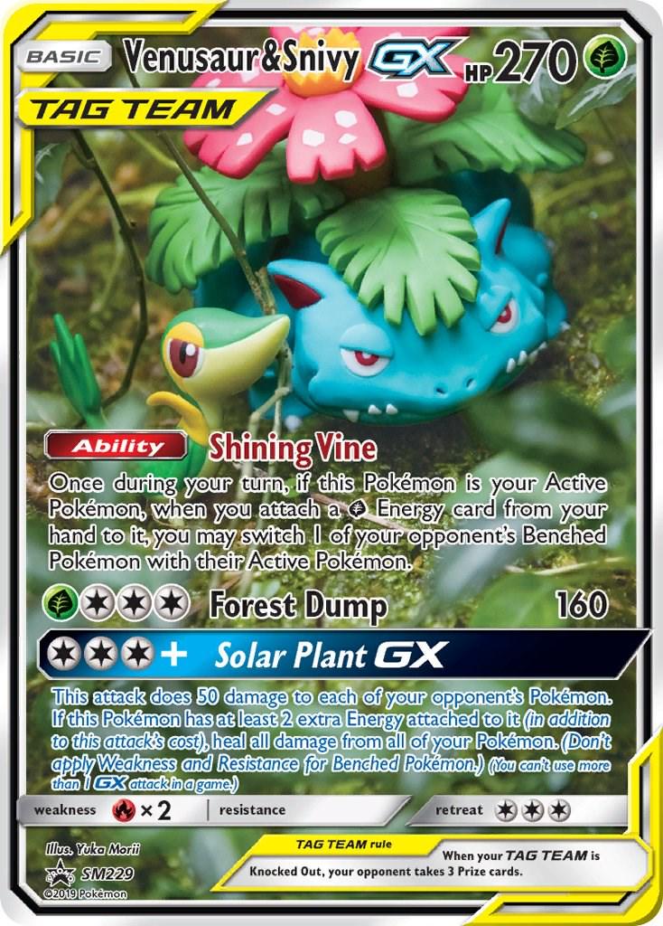 Venusaur & Shinvy GX [Alternate Art Promo] #SM229
