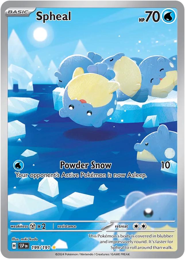 Spheal [Illustration Rare] #199/191 - Surging Sparks