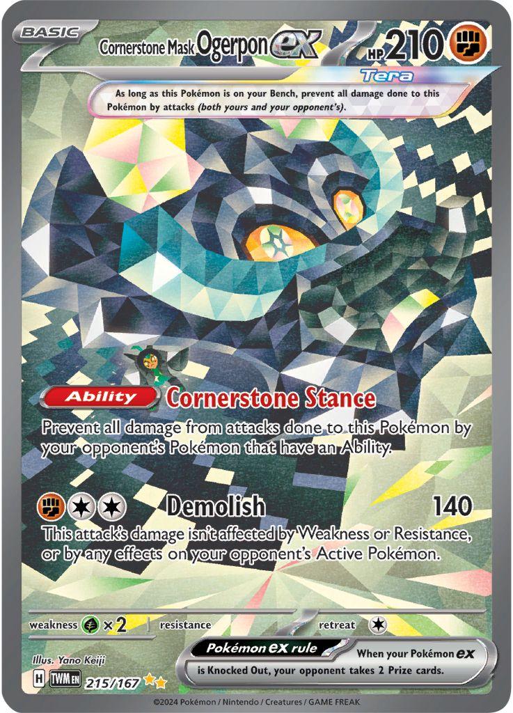 Cornserstone Mask Ogerpon ex [Special Illustration Rare] #215/167 - Twilight Masquerade