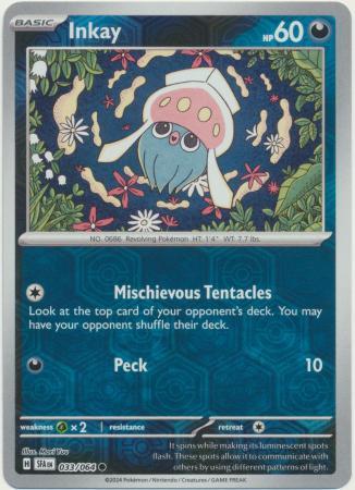 Inkay [Reverse Holo] #033/064 - Shrouded Fable