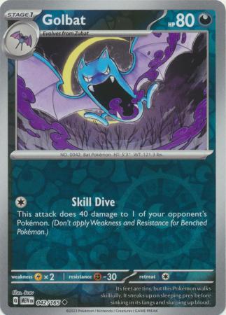 Golbat [Reverse Holo] #042/165 - Pokemon 151