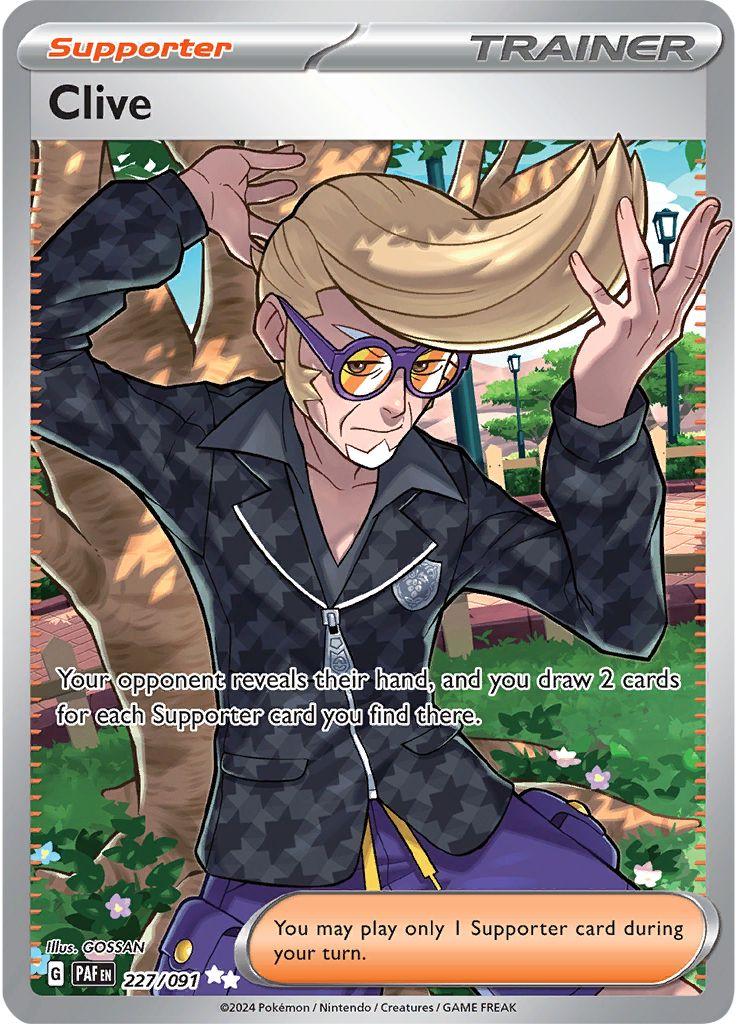 Clive [Full Art Ultra Rare] #227/091 - Paldean Fates