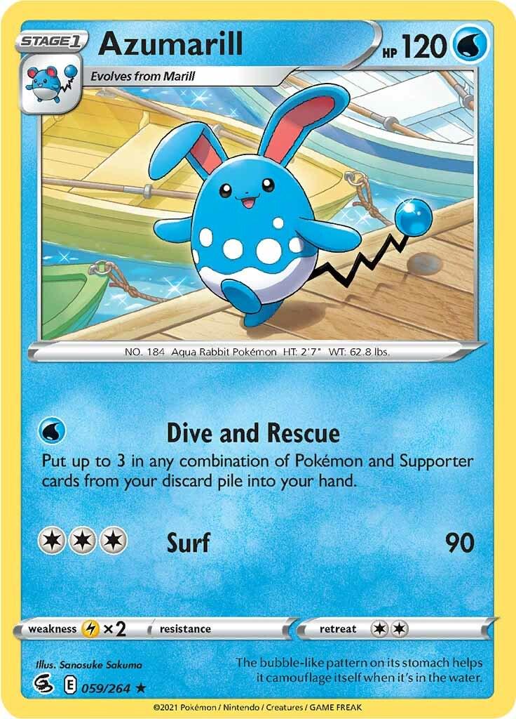 Azumarill [Rare] #059/264 - Fusion Strike
