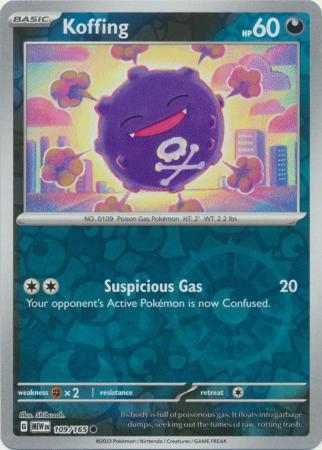Koffing [Reverse Holo] #109/165 - Pokemon 151