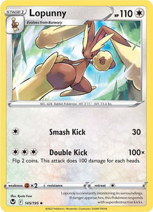 Lopunny [Common] #145/195 - Silver Tempest