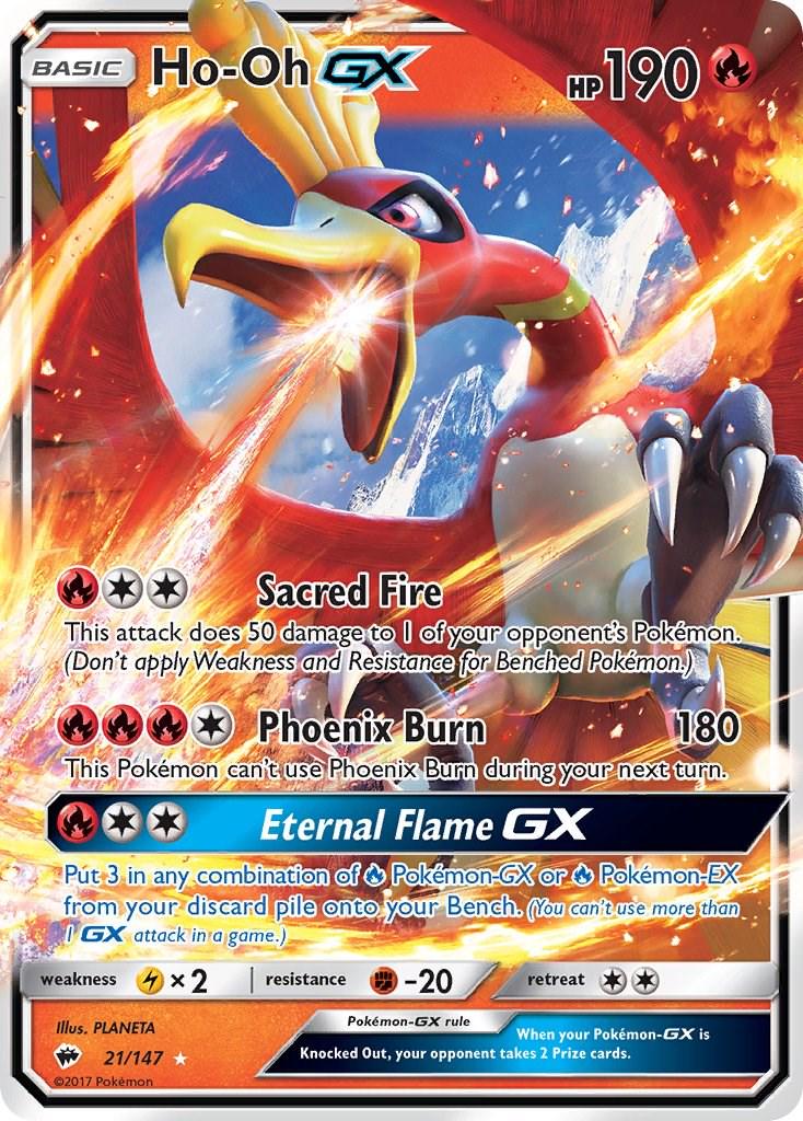 Ho-Oh GX [Ultra Rare] #21/147 - Burning Shadows