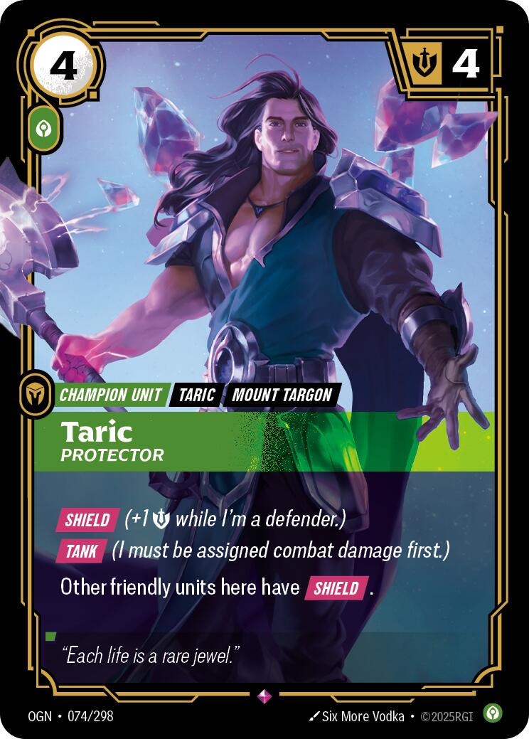 Taric - Protector [Rare] #074/298 - Origins