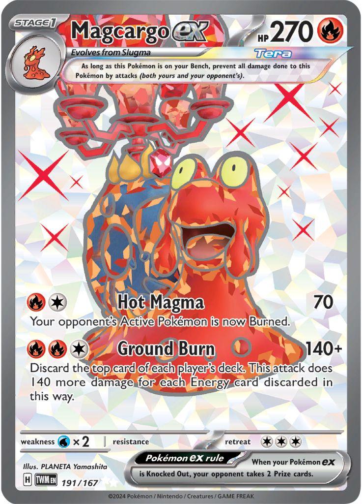 Magcargo ex [Full Art Ultra Rare] #191/167 - Twilight Masquerade