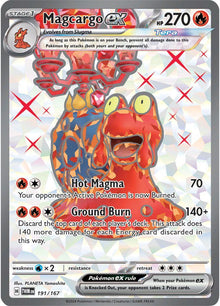 Magcargo ex [Full Art Ultra Rare] #191/167 - Twilight Masquerade