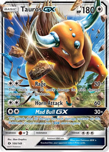 Tauros GX [Ultra Rare] #100/149 - Sun & Moon