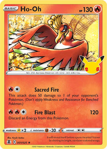 Ho-Oh [Holo] #001/025 - Celebrations