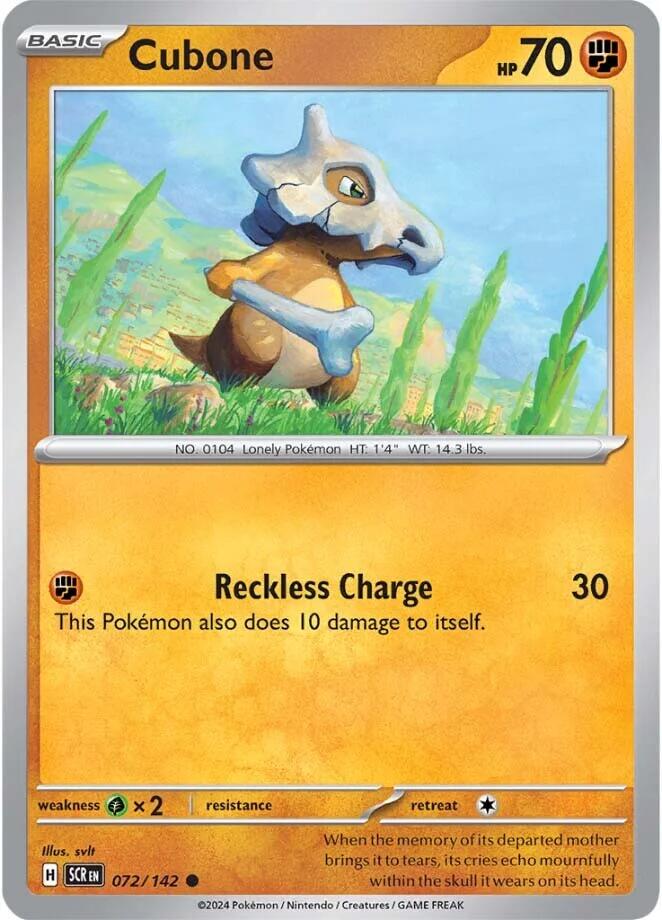 Cubone [Common] #072/142 - Stellar Crown