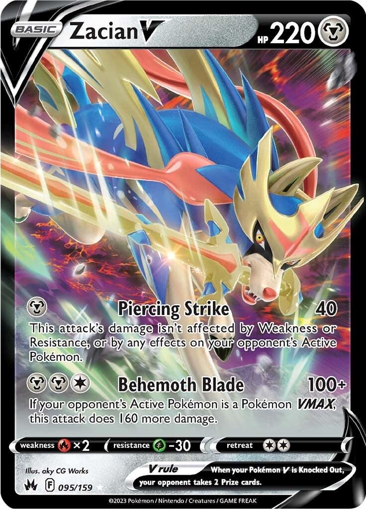 Zacian V [Ultra Rare] #095/159 - Crown Zenith