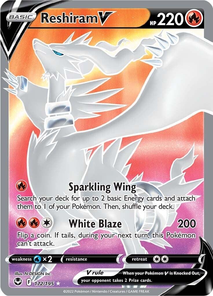 Reshiram V [Ultra Rare] #172/195 - Silver Tempest