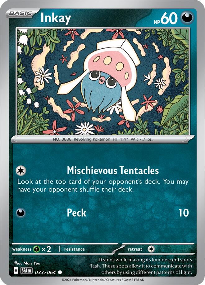 Inkay [Common] #033/064 - Shrouded Fable