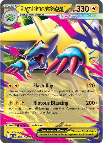 Mega Manectric ex [Double Rare] #050/132 - Mega Evolution