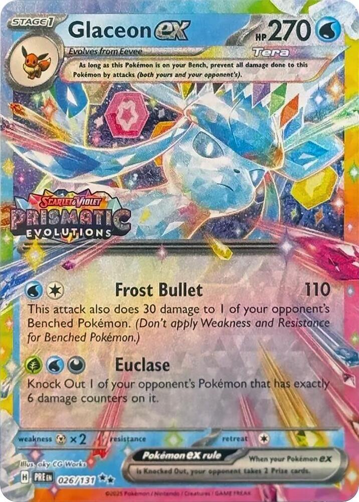 Glaceon ex [Stamped] #026/131 - Prismatic Evolutions