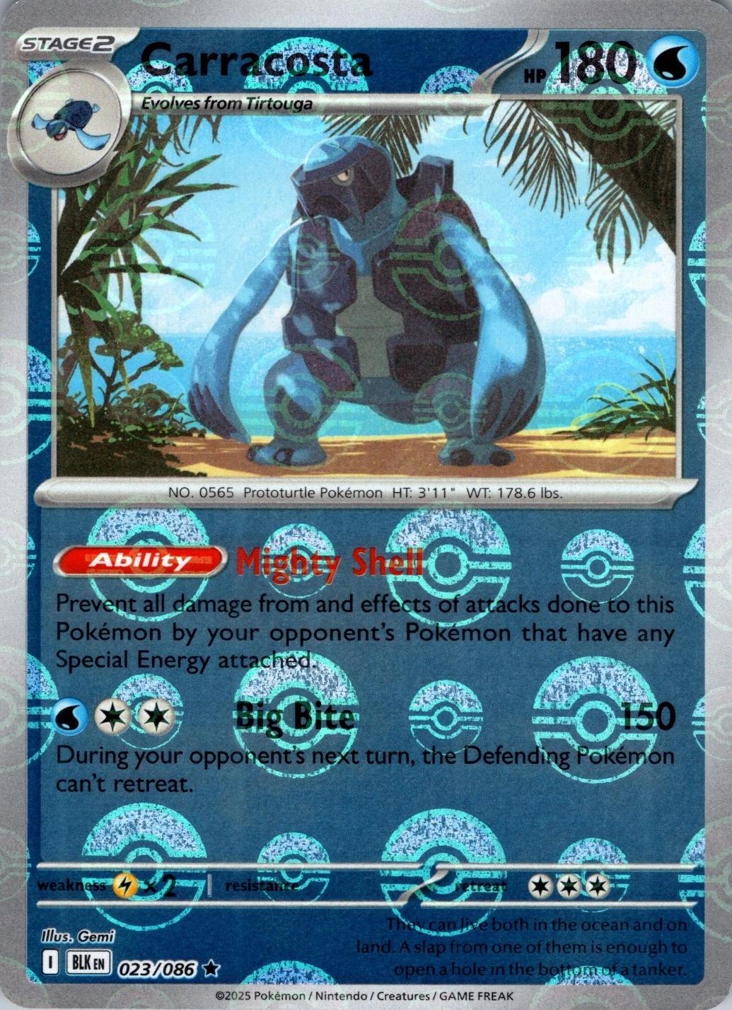 Carracosta [Poke Ball] #023/086 - Black Bolt