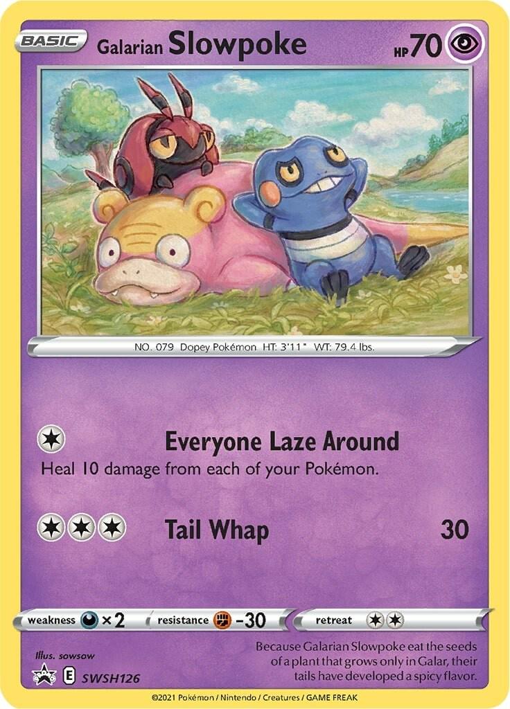 Galarian Slowpoke [Black Star Promo] #SWSH126 - Evolving Skies Promo