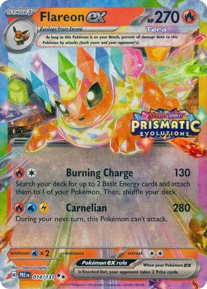 Flareon ex [Stamped] #014/131 - Prismatic Evolutions