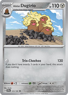 Alolan Dugtrio [Uncommon] #123/191 - Surging Sparks