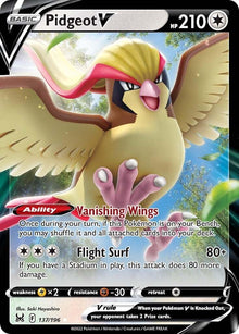 Pidgeot V [Full Art Ultra Rare] #137/196 - Lost Origin