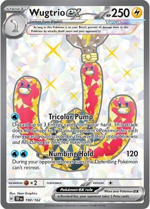 Wugtrio ex [Full Art Ultra Rare] #190/162 - Temporal Forces