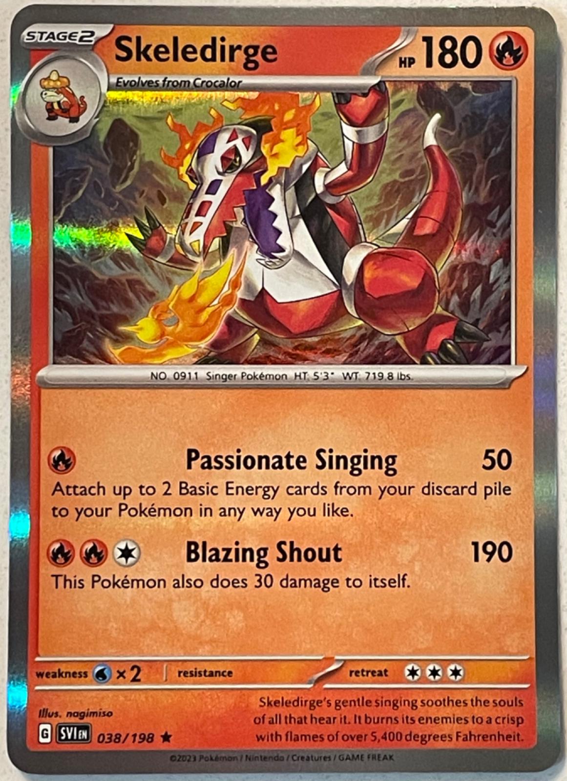 Skeledirge [Holo] #038/198 - Scarlet & Violet
