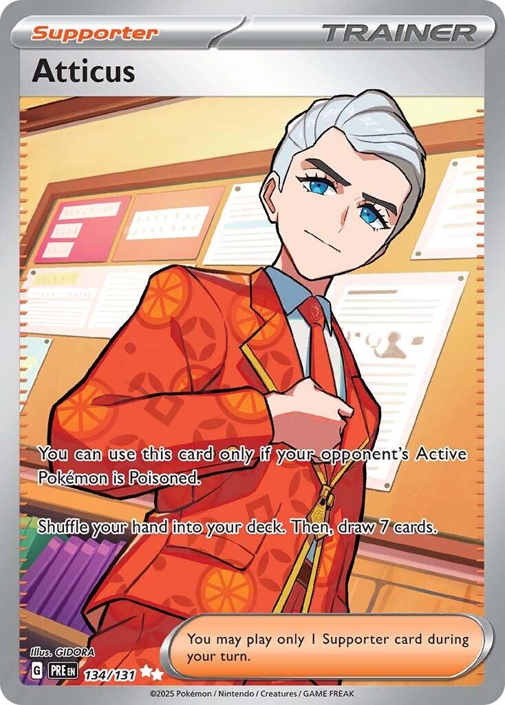 Atticus [Full Art Ultra Rare] #134/131 - Prismatic Evolutions