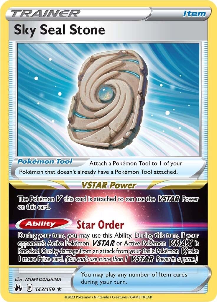Sky Seal Stone [Holo Rare] #143/159 - Crown Zenith