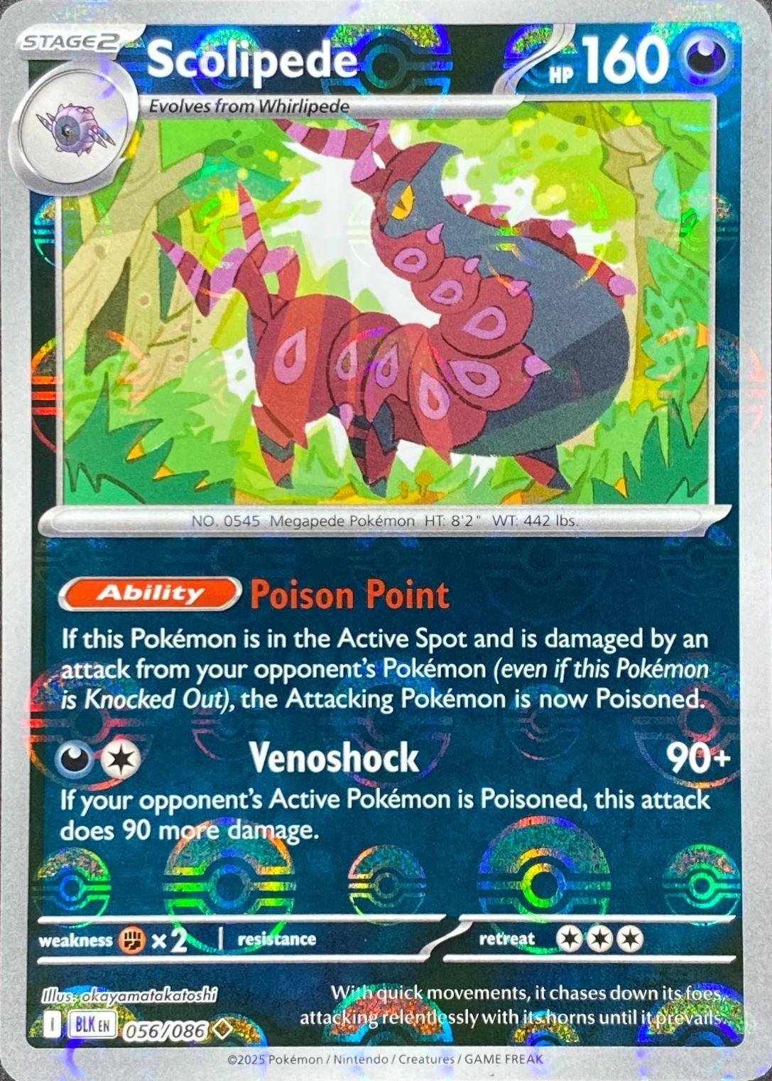 Scolipede [Poke Ball] BLK#056/086 - Black Bolt