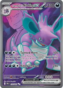 Team Rocket's Nidoking ex [Full Art Ultra Rare] #216/182 - Destined Rivals