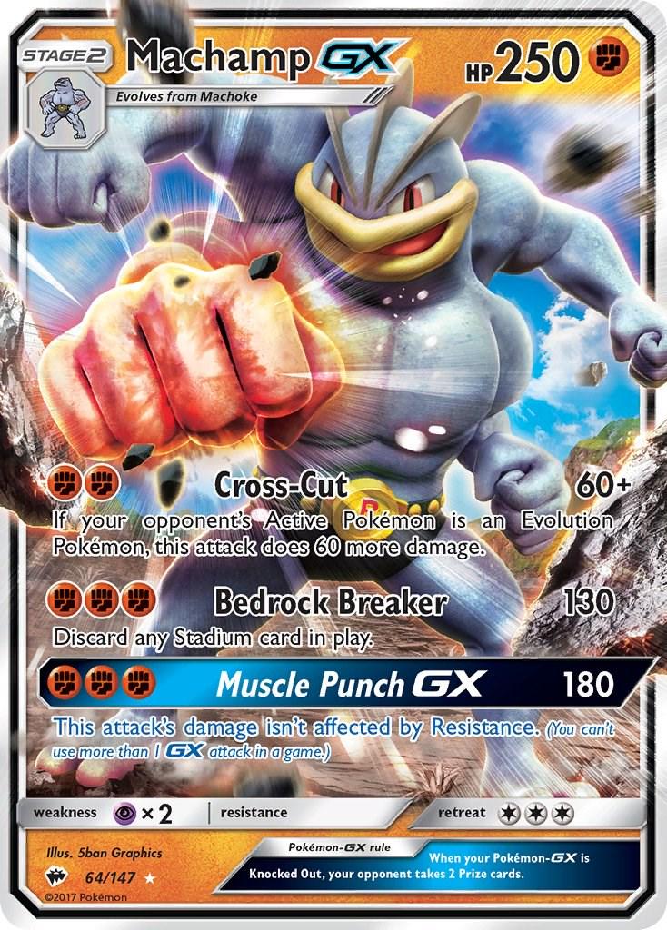 Machamp GX [Ultra Rare Holo] #64/147 - Burning Shadows