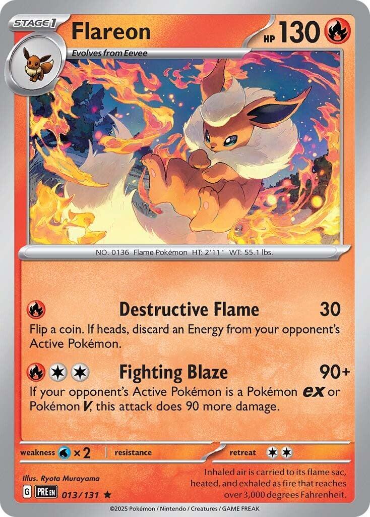 Flareon [Holo Foil] PRE #013/131 - Prismatic Evolutions