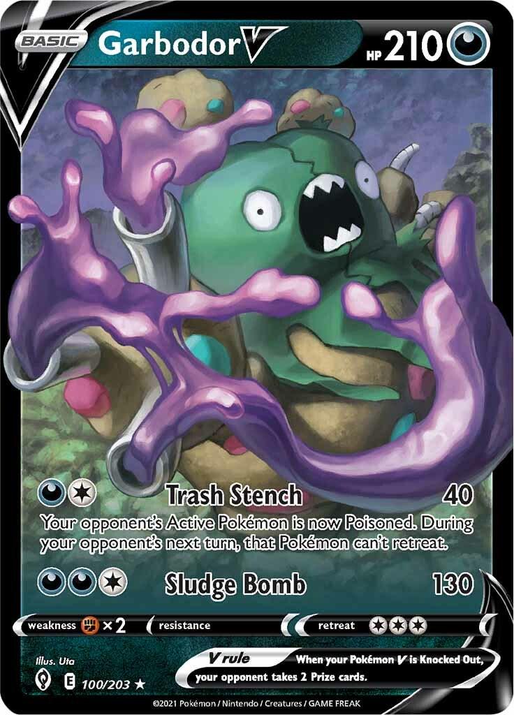 Garbodor V [Ultra Rare] #100/203 - Evolving Skies